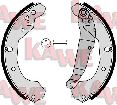 Kawe 01126 - Bremžu loku komplekts www.autospares.lv