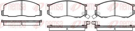 Kawe 0187 02 - Brake Pad Set, disc brake www.autospares.lv