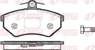 Kawe 0134 50 - Brake Pad Set, disc brake www.autospares.lv