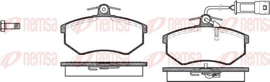 Kawe 0134 02 - Brake Pad Set, disc brake www.autospares.lv