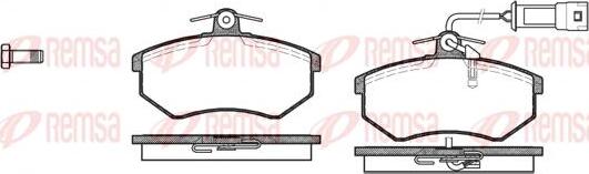 Kawe 0134 12 - Brake Pad Set, disc brake www.autospares.lv