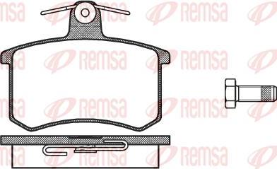 Kawe 0135 00 - Brake Pad Set, disc brake www.autospares.lv