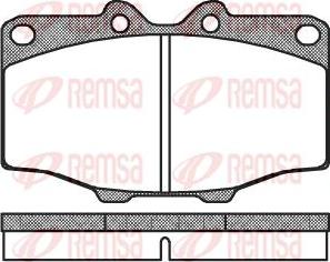 Kawe 0132 00 - Brake Pad Set, disc brake www.autospares.lv