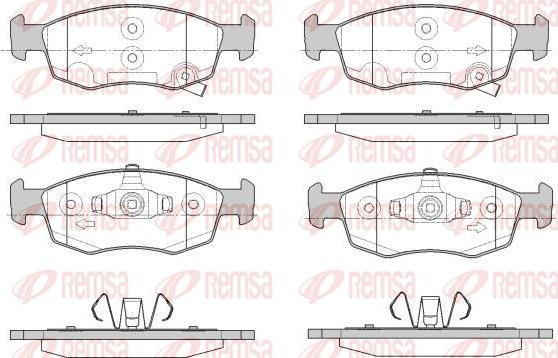 Kawe 0172 34 - Bremžu uzliku kompl., Disku bremzes www.autospares.lv