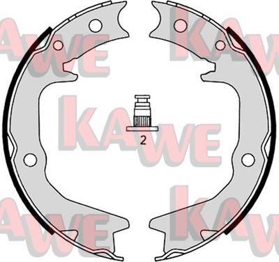 Kawe 08920 - Bremžu loku kompl., Stāvbremze www.autospares.lv