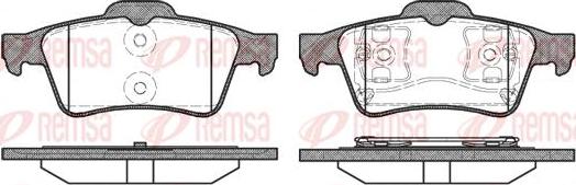 Kawe 0842 00 - Тормозные колодки, дисковые, комплект www.autospares.lv