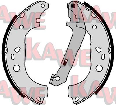 Kawe 08600 - Комплект тормозных колодок, барабанные www.autospares.lv