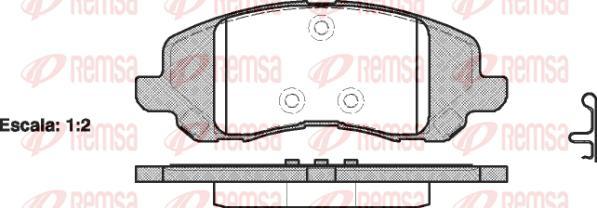 Kawe 0804 20 - Тормозные колодки, дисковые, комплект www.autospares.lv