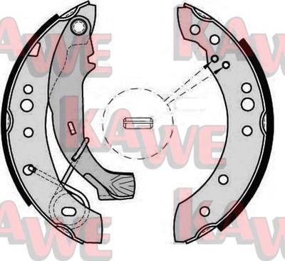 Kawe 08150 - Brake Shoe Set www.autospares.lv