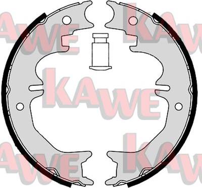 Kawe 08850 - Bremžu loku kompl., Stāvbremze www.autospares.lv