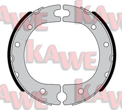 Kawe 08860 - Bremžu loku kompl., Stāvbremze www.autospares.lv