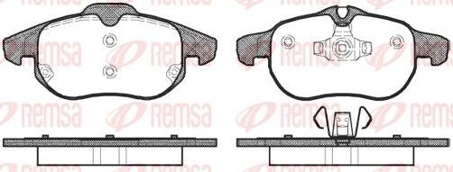 Kawe 0888 00 - Brake Pad Set, disc brake www.autospares.lv