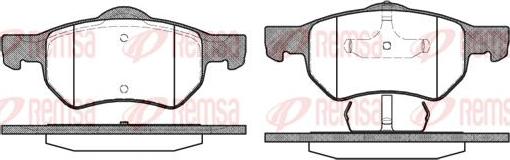 Kawe 0882 00 - Brake Pad Set, disc brake www.autospares.lv