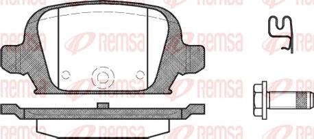 Kawe 0835 02 - Brake Pad Set, disc brake www.autospares.lv