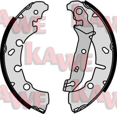 Kawe 08200 - Brake Shoe Set www.autospares.lv