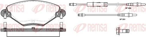 Kawe 0828 04 - Bremžu uzliku kompl., Disku bremzes www.autospares.lv