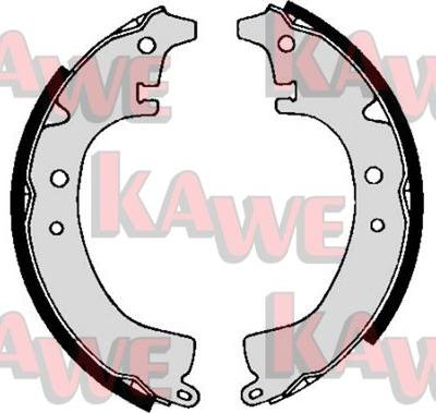 Kawe 03510 - Bremžu loku komplekts www.autospares.lv