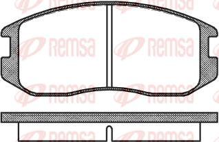 Kawe 0357 00 - Brake Pad Set, disc brake www.autospares.lv