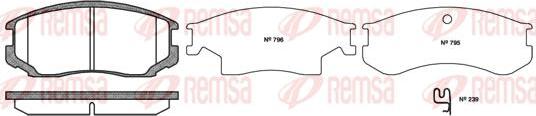 Kawe 0357 22 - Brake Pad Set, disc brake www.autospares.lv