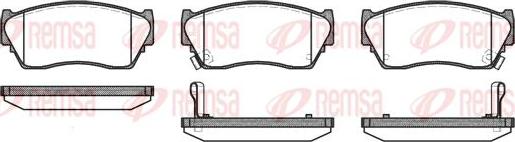 Kawe 0364 02 - Brake Pad Set, disc brake www.autospares.lv