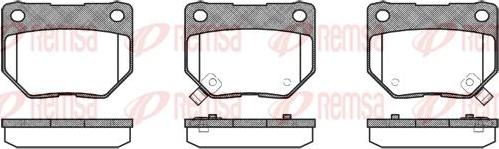 Kawe 0365 02 - Brake Pad Set, disc brake www.autospares.lv