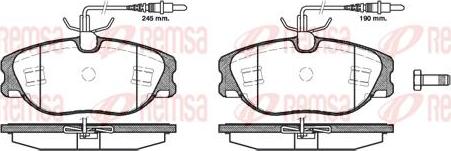 Kawe 0305 44 - Bremžu uzliku kompl., Disku bremzes www.autospares.lv