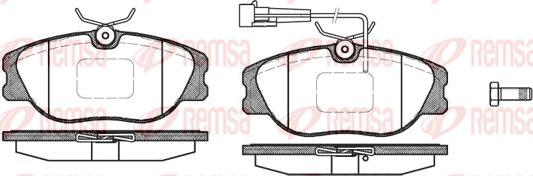 Kawe 0305 12 - Brake Pad Set, disc brake www.autospares.lv