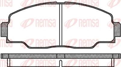 Kawe 0308 00 - Brake Pad Set, disc brake www.autospares.lv