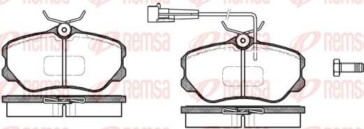 Kawe 0303 02 - Brake Pad Set, disc brake www.autospares.lv