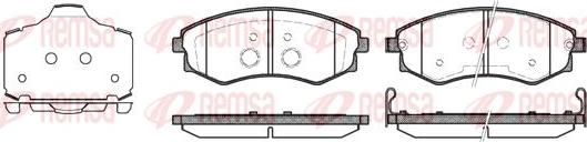 Kawe 0318 03 - Brake Pad Set, disc brake www.autospares.lv