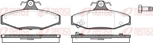 Kawe 0335 12 - Тормозные колодки, дисковые, комплект www.autospares.lv