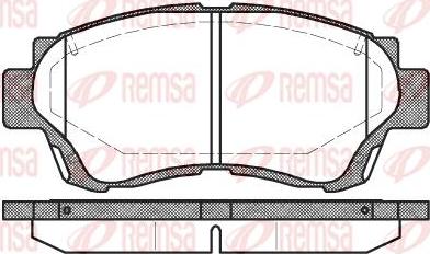 Kawe 0370 00 - Bremžu uzliku kompl., Disku bremzes www.autospares.lv