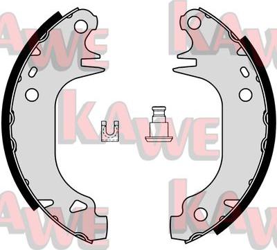 Kawe 02900 - Bremžu loku komplekts www.autospares.lv