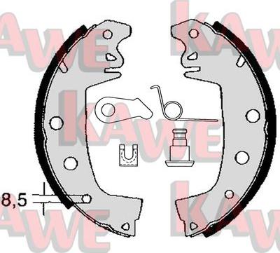 Kawe 02971 - Bremžu loku komplekts autospares.lv