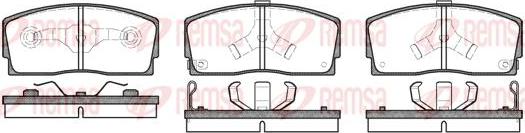 Kawe 0254 02 - Bremžu uzliku kompl., Disku bremzes www.autospares.lv