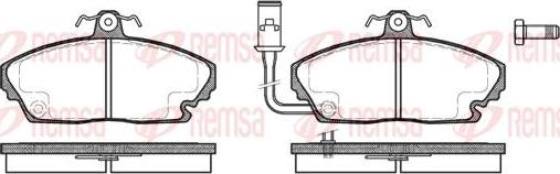 Kawe 0250 01 - Brake Pad Set, disc brake www.autospares.lv