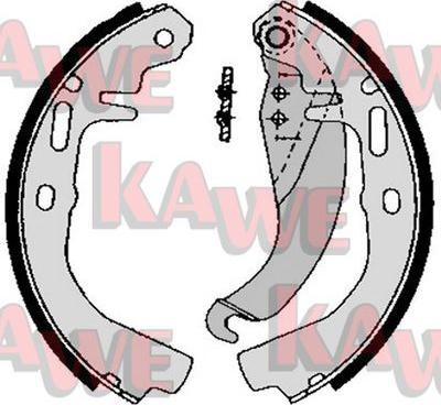 Kawe 02500 - Bremžu loku komplekts www.autospares.lv