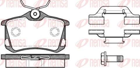 Kawe 0263 50 - Brake Pad Set, disc brake www.autospares.lv