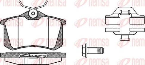 Kawe 0263 03 - Brake Pad Set, disc brake www.autospares.lv