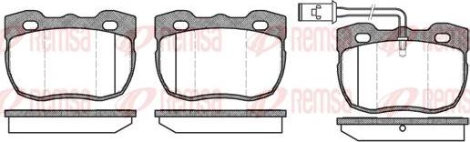 Kawe 0267 11 - Тормозные колодки, дисковые, комплект www.autospares.lv