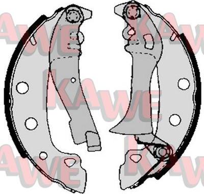 Kawe 02740 - Brake Shoe Set www.autospares.lv