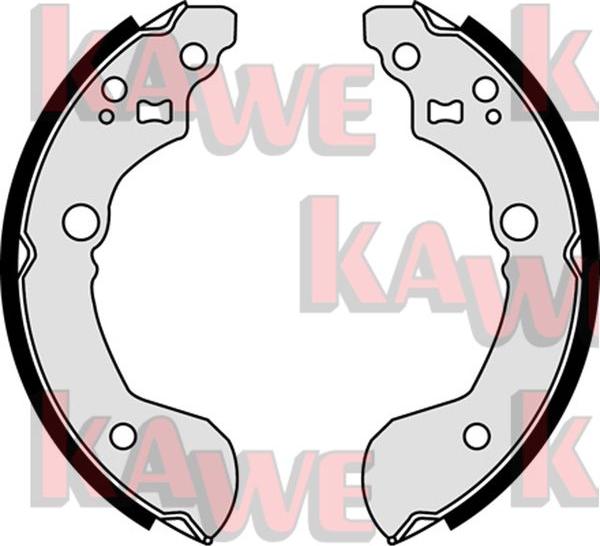 Kawe 07900 - Bremžu loku komplekts www.autospares.lv