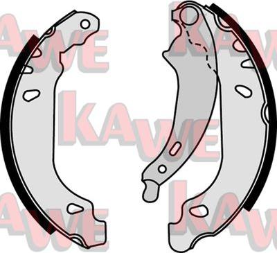 Kawe 07490 - Brake Shoe Set www.autospares.lv