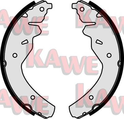 Kawe 07450 - Bremžu loku komplekts www.autospares.lv