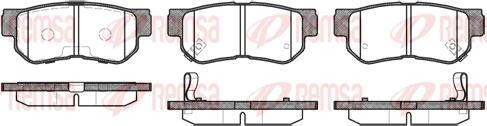 Kawe 0746 12 - Brake Pad Set, disc brake www.autospares.lv