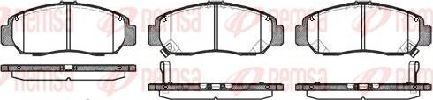 Kawe 0747 12 - Brake Pad Set, disc brake www.autospares.lv