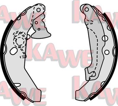 Kawe 07560 - Bremžu loku komplekts www.autospares.lv