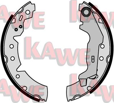 Kawe 07670 - Bremžu loku komplekts www.autospares.lv