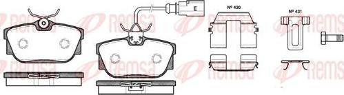 Kawe 0767 12 - Brake Pad Set, disc brake www.autospares.lv