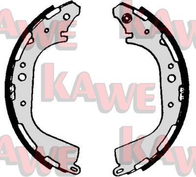 Kawe 07040 - Brake Shoe Set www.autospares.lv